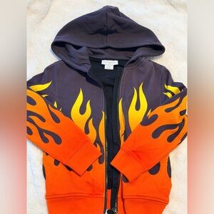 Stella McCartney Kids Flame Hoodie - Black, Orange, Yellow